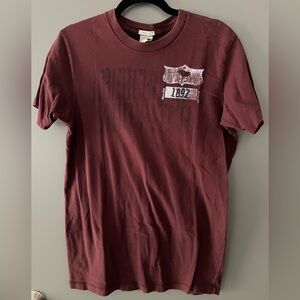 Abercrombie & Fitch Burgundy Graphic Tee
